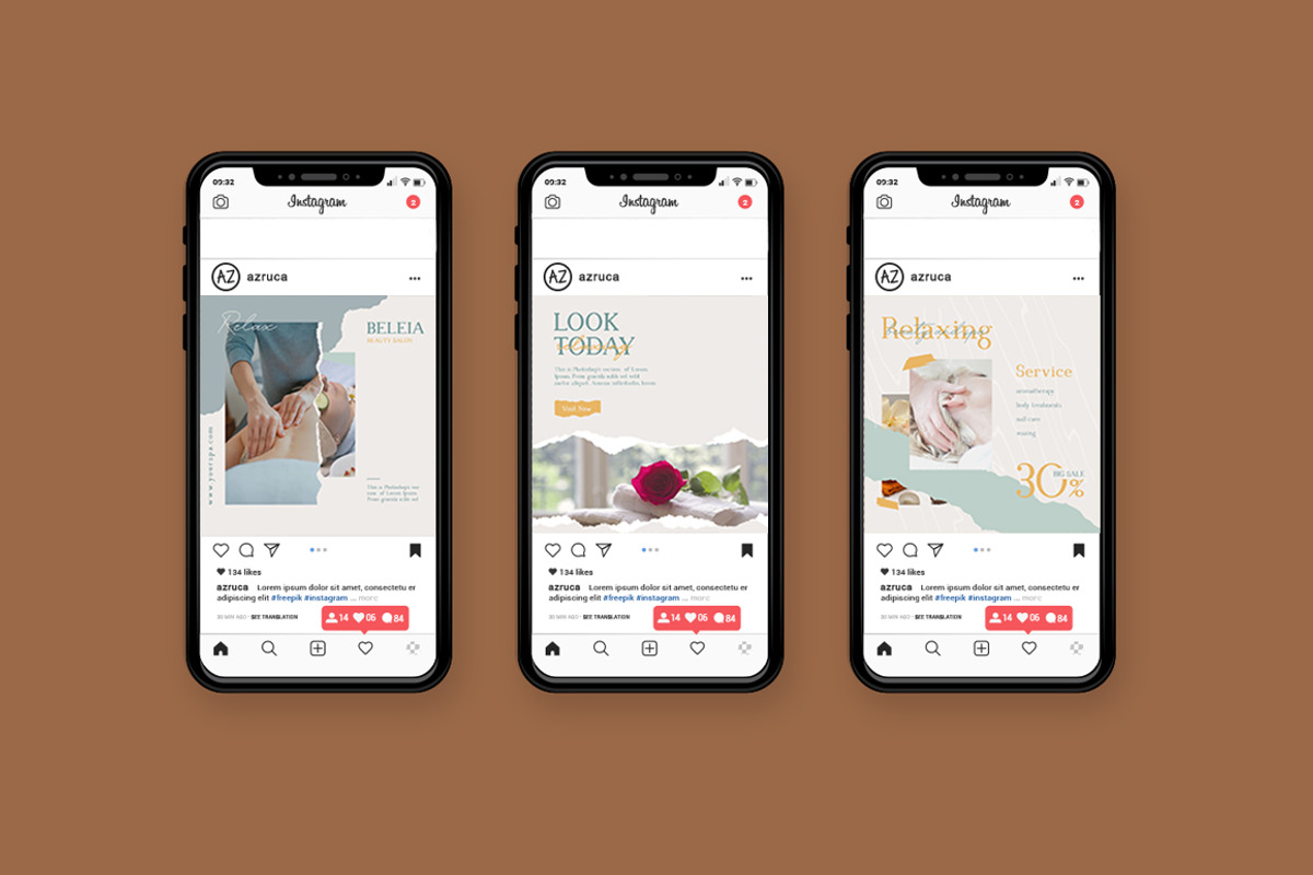 Relax Instagram Templates, a Social Media Template by Azruca