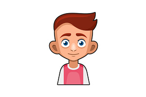 Cute Young Man Avatar Character