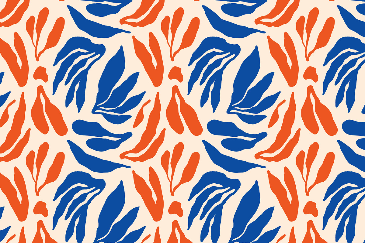 Abstract leaves, seamless patterns, a Pattern Graphic by Good Studio (Photo 2 of 9)
