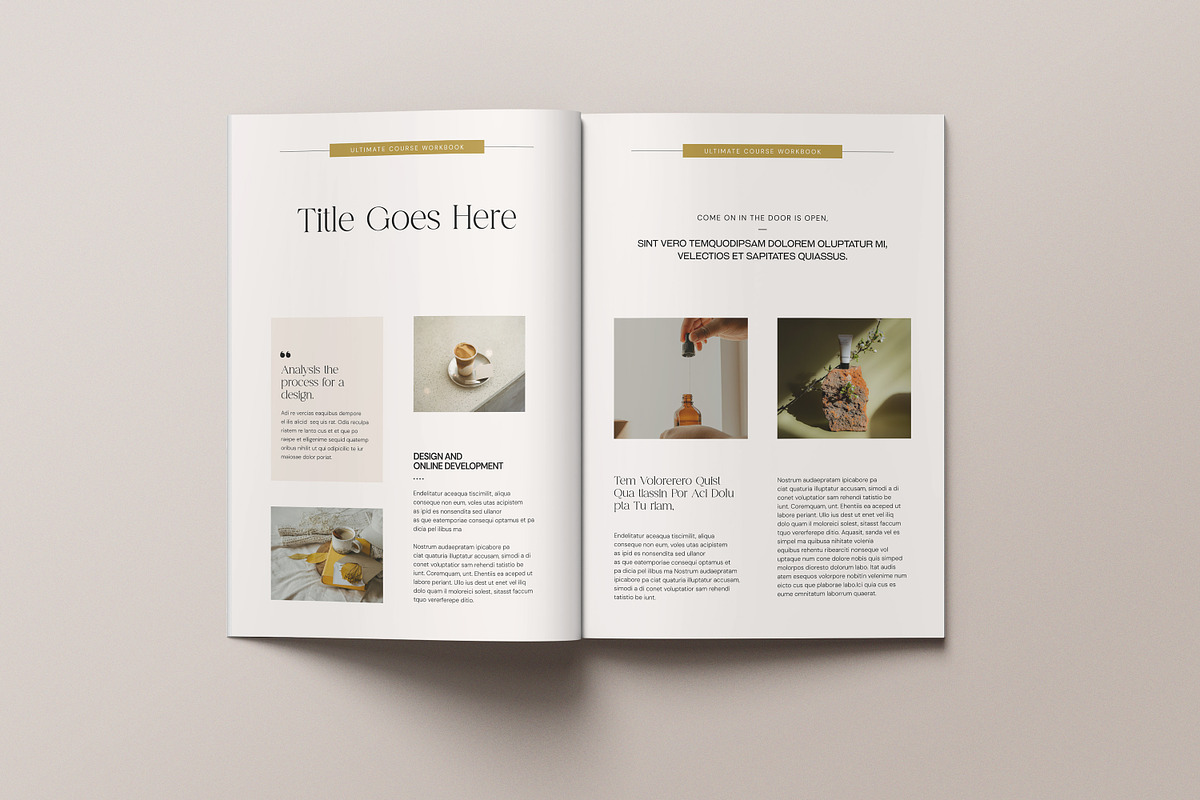 Workbook Template Canva, a Magazine Template by creathrivestudio (Photo 14 of 18)