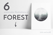 OUTDOOR: watercolor collection, an Illustration by Lana Elanor (Thumbnail 2 of 5)