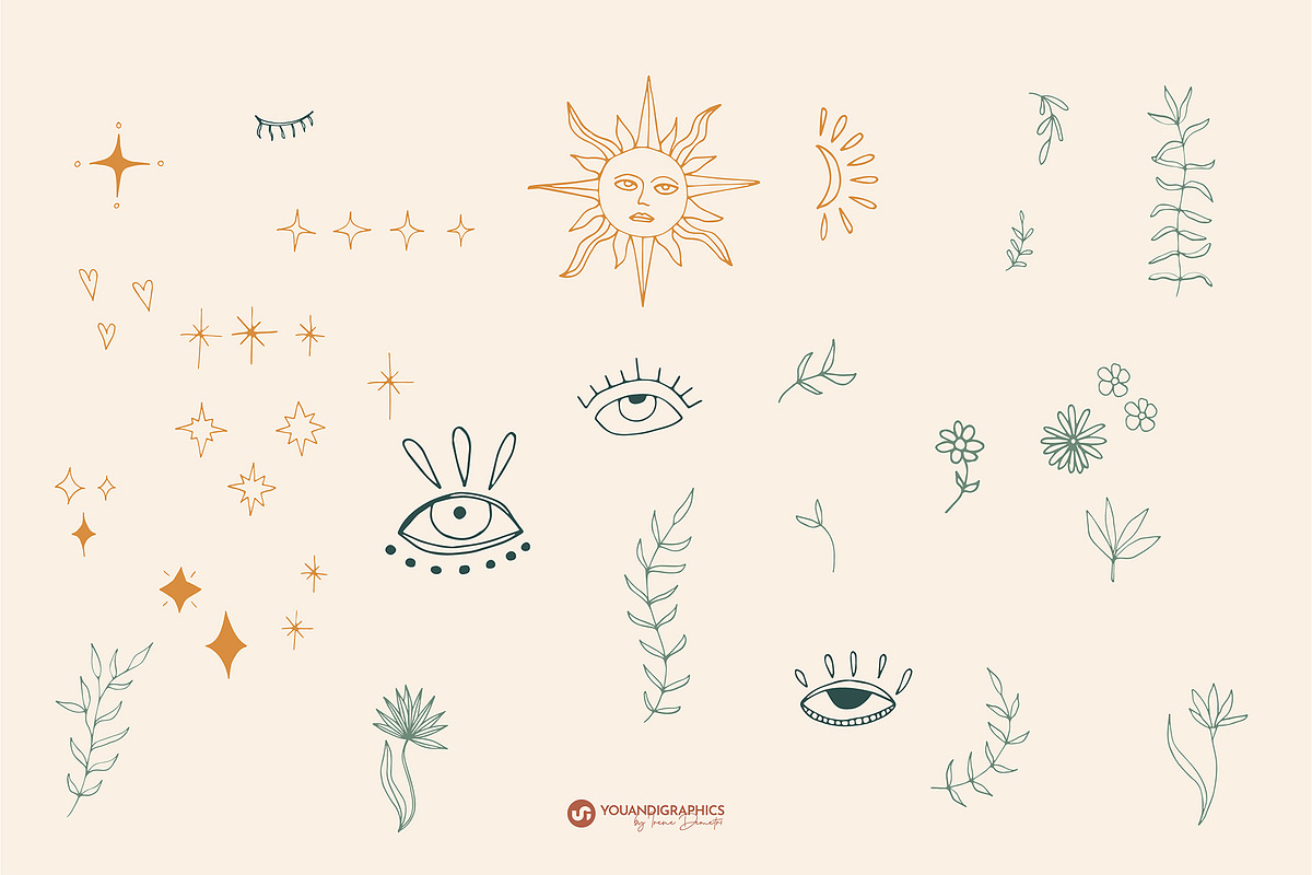Soul Yoga Graphics Collection, a Pattern Graphic by Youandigraphics (Photo 16 of 17)