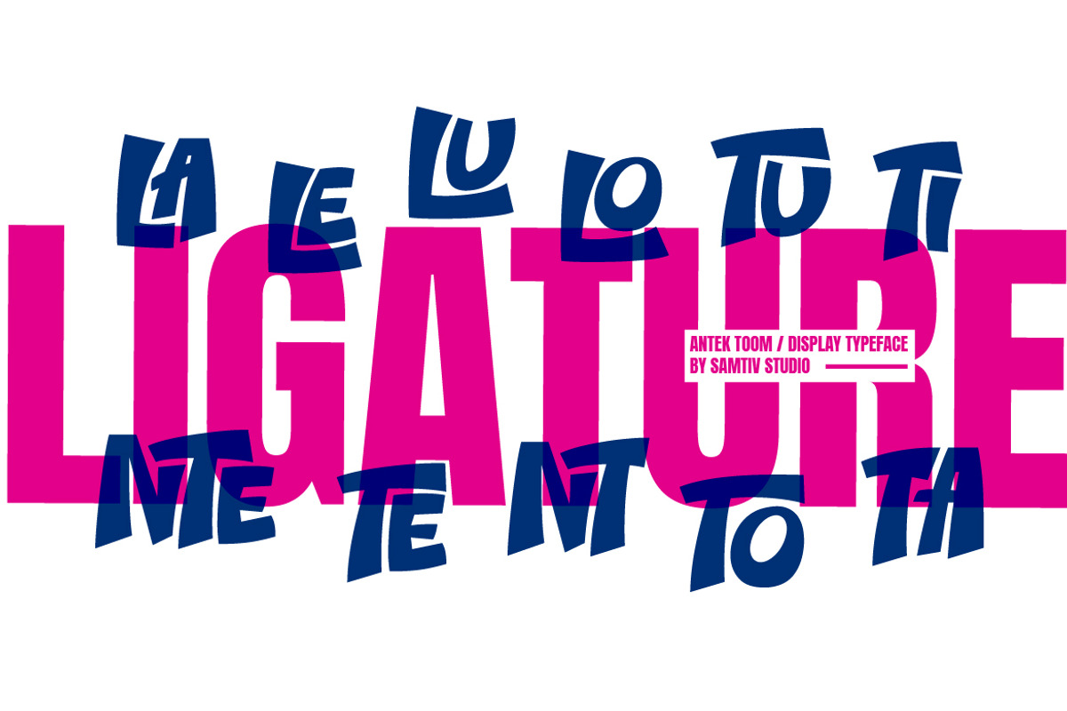 Antek Toom – Urban Bold Display, a Sans Serif Font by Samtiv Studio (Photo 4 of 6)