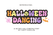Halloween Dancing - Retro Halloween, a Handwritten Font by SaktiAvellin (Thumbnail 1 of 7)