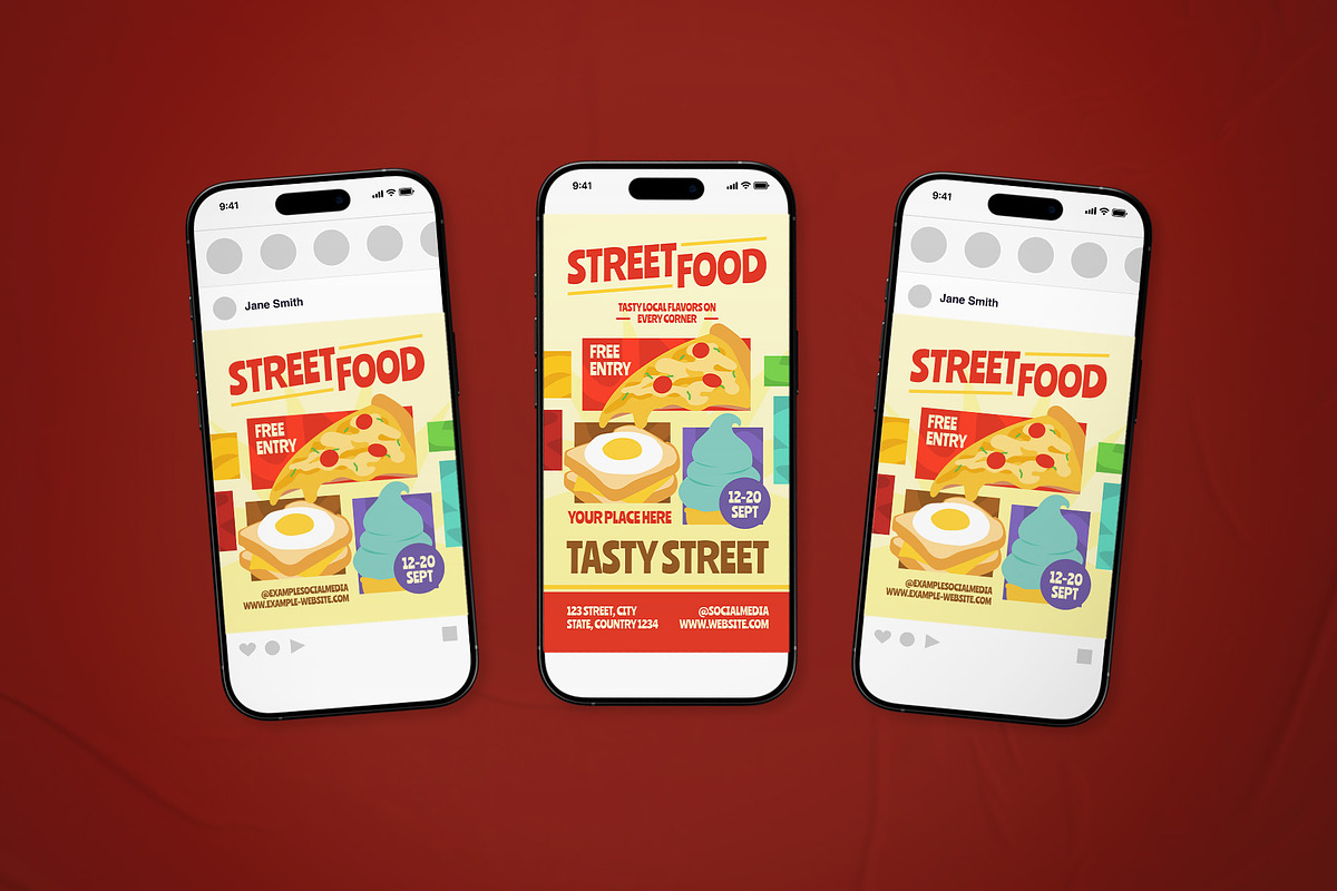 Street Food Event Flyer Set, a Flyer Template by The Good Store (Photo 2 of 2)