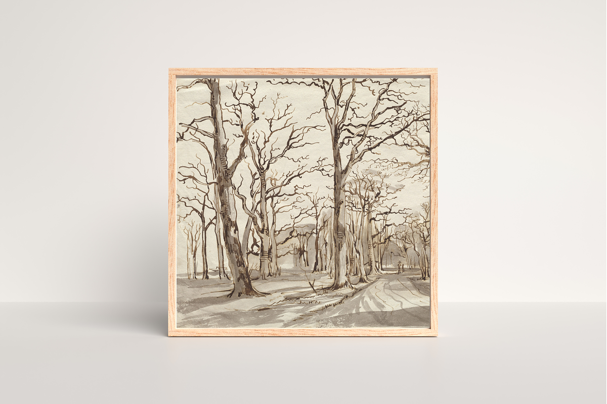 Hand drawn Tree Sketch Wall Art, a Decorative Illustration by Pink_bloom (Photo 7 of 8)