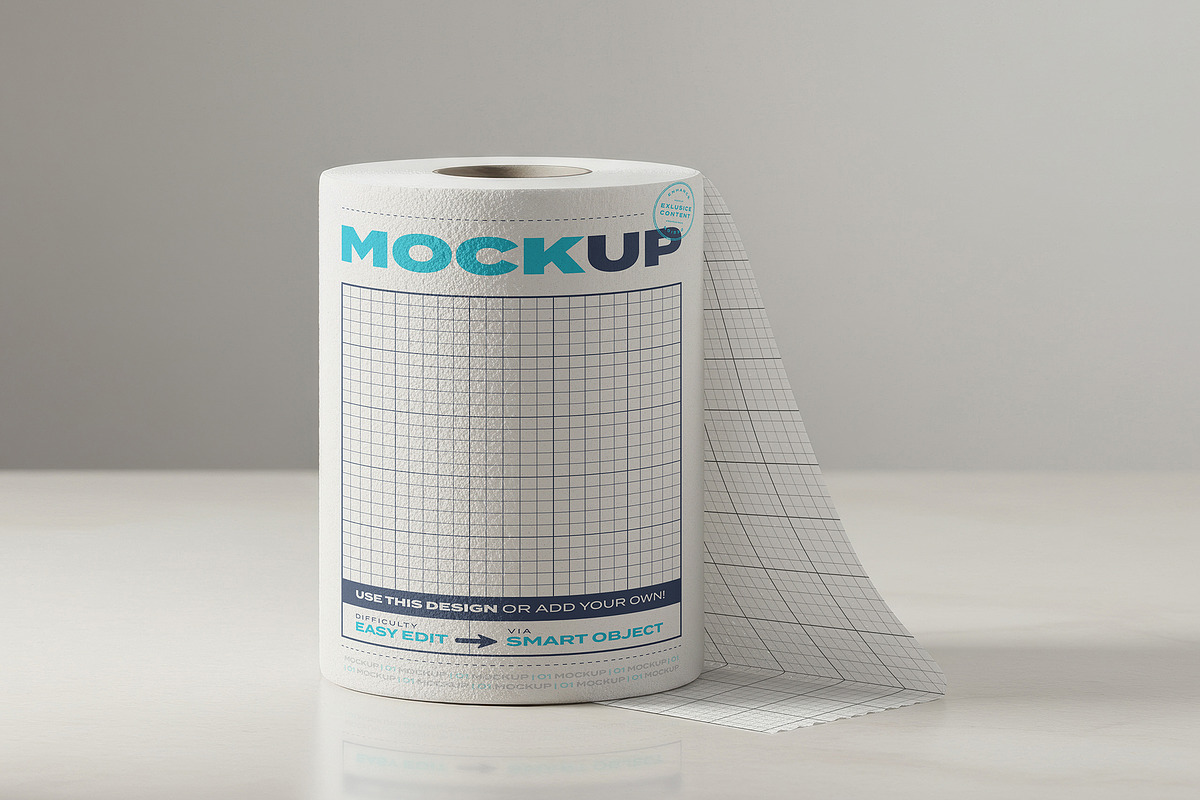 Towel Paper Roll Mockups, a Mockup by Luuqas Design (Photo 2 of 2)