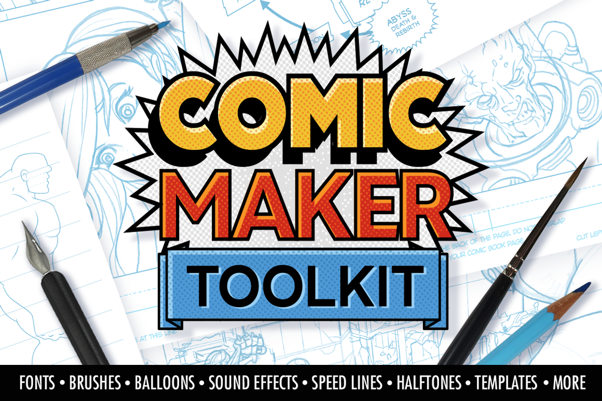 Comic Maker Toolkit, an Object Graphic by Serkworks Art Labs (Photo 1 of 17)
