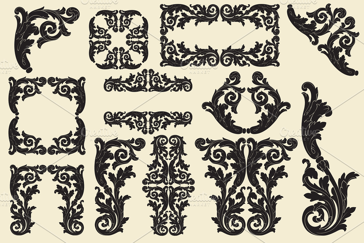Frames And Borders Ornate Vintage, a Decorative Illustration by Samira (Photo 4 of 6)