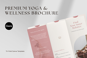 Minimalist Yoga & Wellness Brochure, a Brochure Template by batang