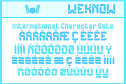 Robot Design Font, a Font by weknow (Thumbnail 8 of 8)