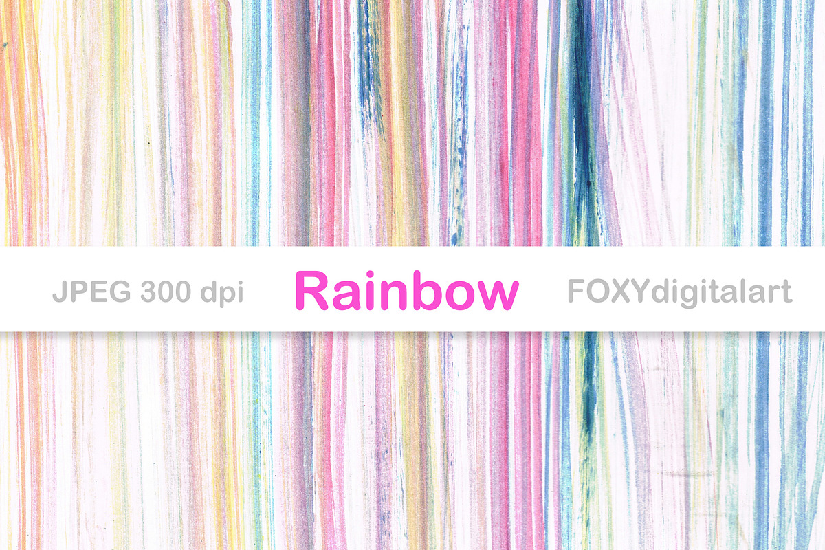 Ombre digital paper rainbow gradient, a Pattern Graphic by FOXYdigitalart (Photo 11 of 11)