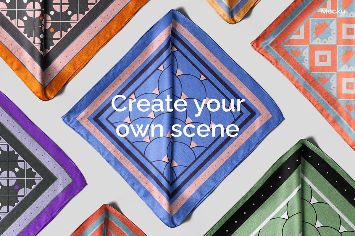 Silk Scarf Mockup - Studio series 02, an Apparel Mockup by Mocku (Photo 8 of 13)