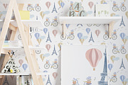 Watercolor Paris Seamless Patterns, a Pattern Graphic by Oksana Dovhopol Art (Thumbnail 12 of 13)