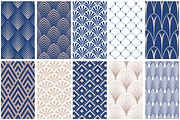 Art Deco Seamless Patterns, a Pattern Graphic by Youandigraphics (Thumbnail 6 of 9)