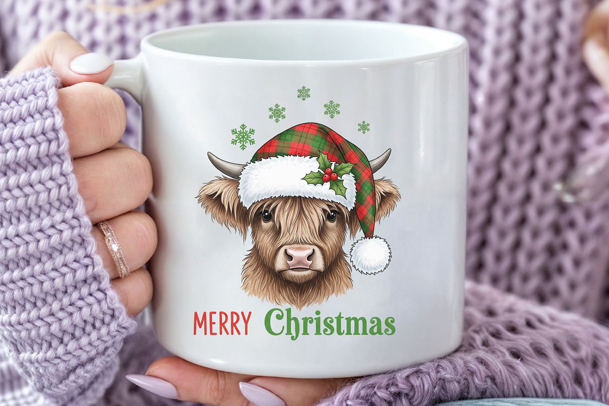Merry Christmas PNG, an Illustration by Black Bird Studio (Photo 3 of 4)
