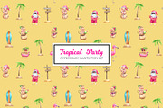 Tropical New Year Party, a Texture Illustration by Watercolor by Tonia Tkach (Thumbnail 7 of 10)