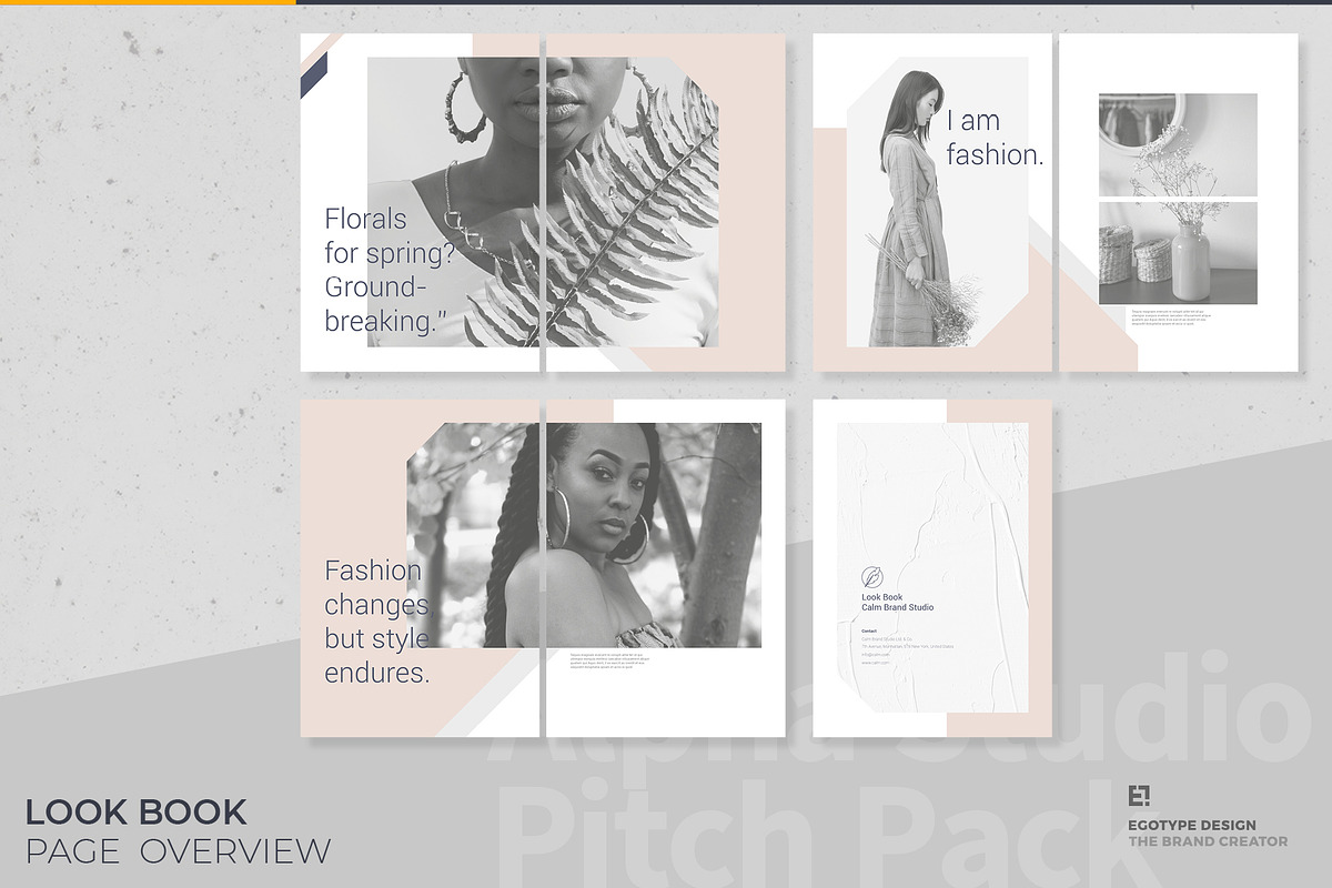 Calm Lookbook, a Brochure Template by Egotype (Photo 4 of 20)