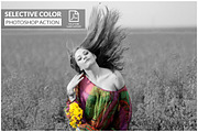 Selective Color Photoshop Action preview 3
