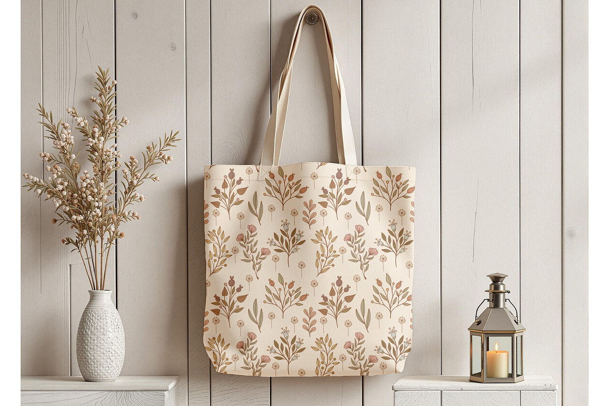 Rustic Blooms Seamless Pattern, a Pattern Graphic by OwlAndFern (Photo 4 of 14)