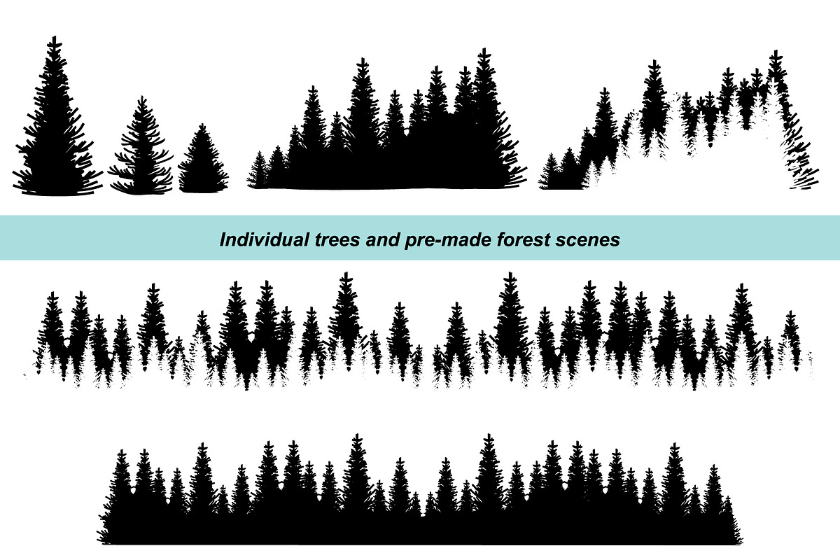 Mountains and trees sketch, an Object Graphic by Live line (Photo 4 of 6)
