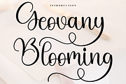 Geovany Blooming, a Handwritten Font by FreshTypeINK (Thumbnail 1 of 7)