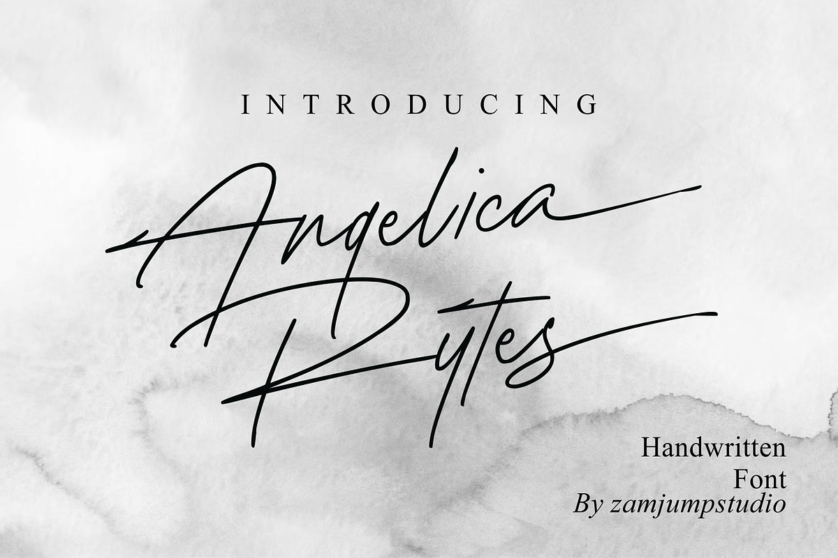 Angelica Rytes, a Script Font by zamjumps (Photo 1 of 10)