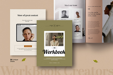 WorkBook Elegant for Course Creators, a Magazine Template by GoldenPixelStudio