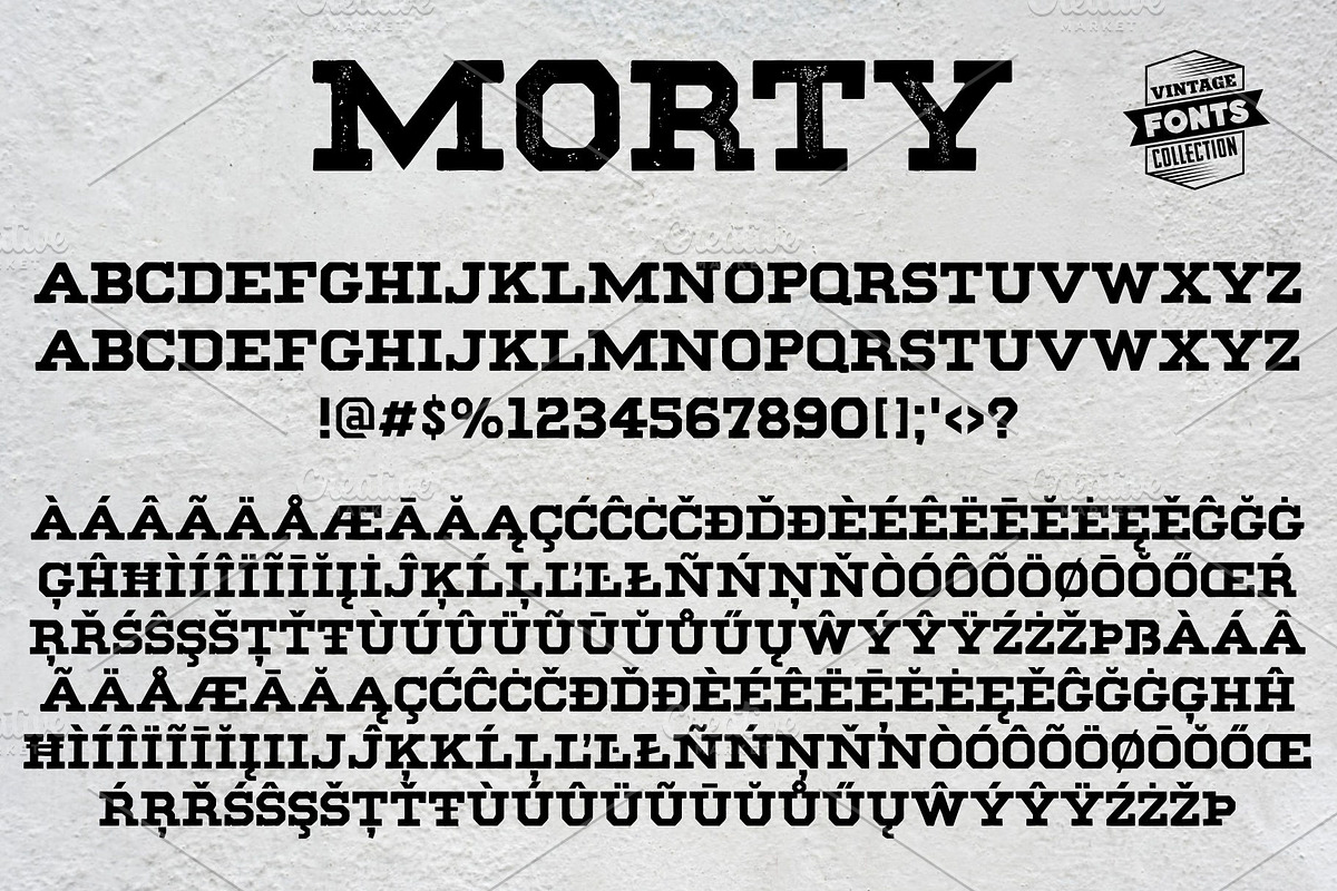 Morty - 2 vintage fonts preview 5