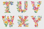 Watercolor Floral Alphabet, an Object Graphic by DesignRocket (Thumbnail 5 of 8)