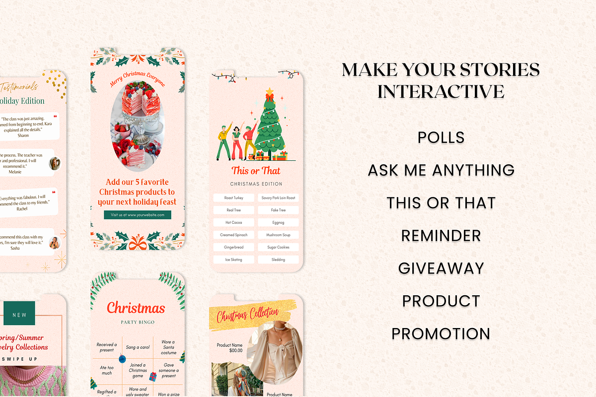 Christmas Instagram Bundle| Canva, a Social Media Template by DesignbySamVN (Photo 8 of 10)