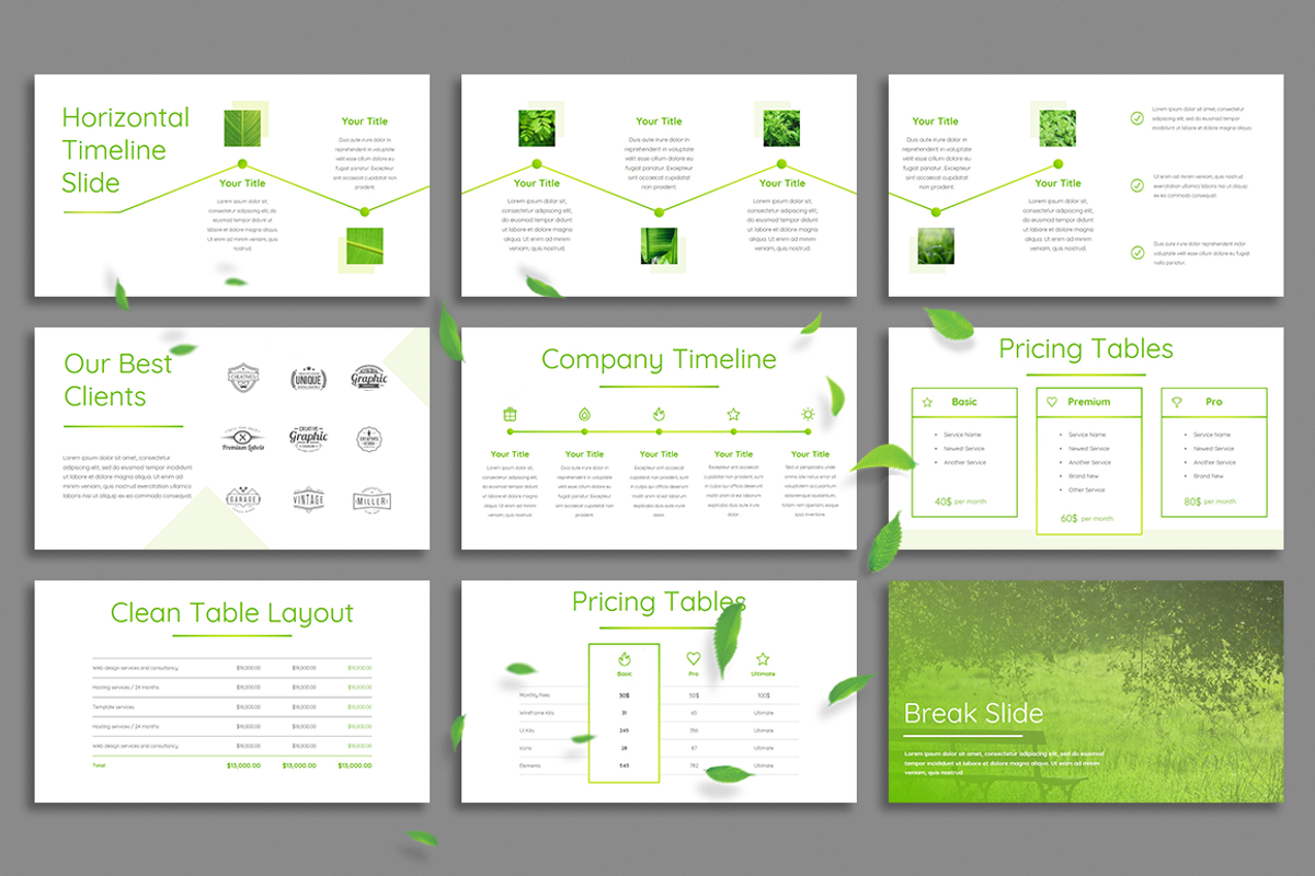 Leaf - Powerpoint Template, a Presentation Template by Helga_Design (Photo 7 of 13)