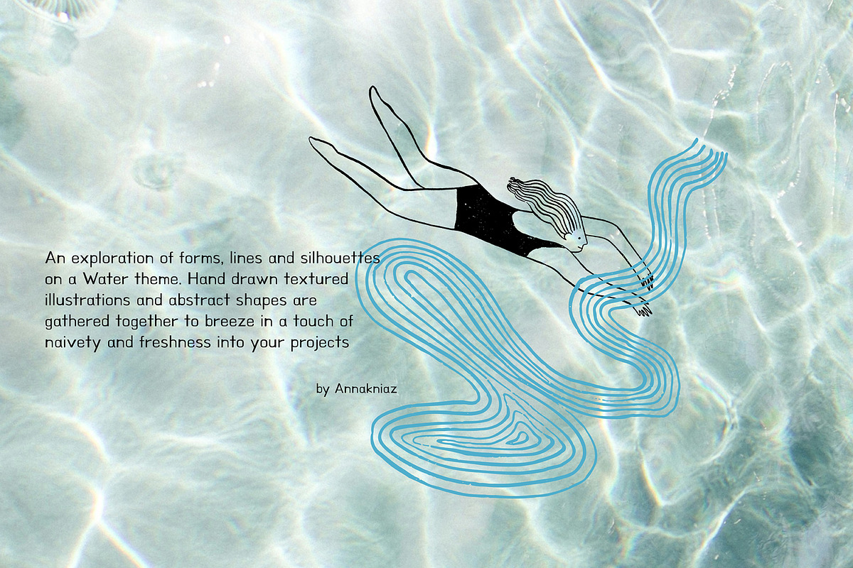 Deep Water - shapes and lines, a Seasonal Illustration by Annakniaz (Photo 2 of 16)