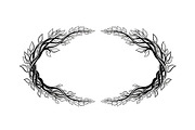 Nature Wreath Frame Vector Bundle, an Illustration by jahid234 (Thumbnail 15 of 51)