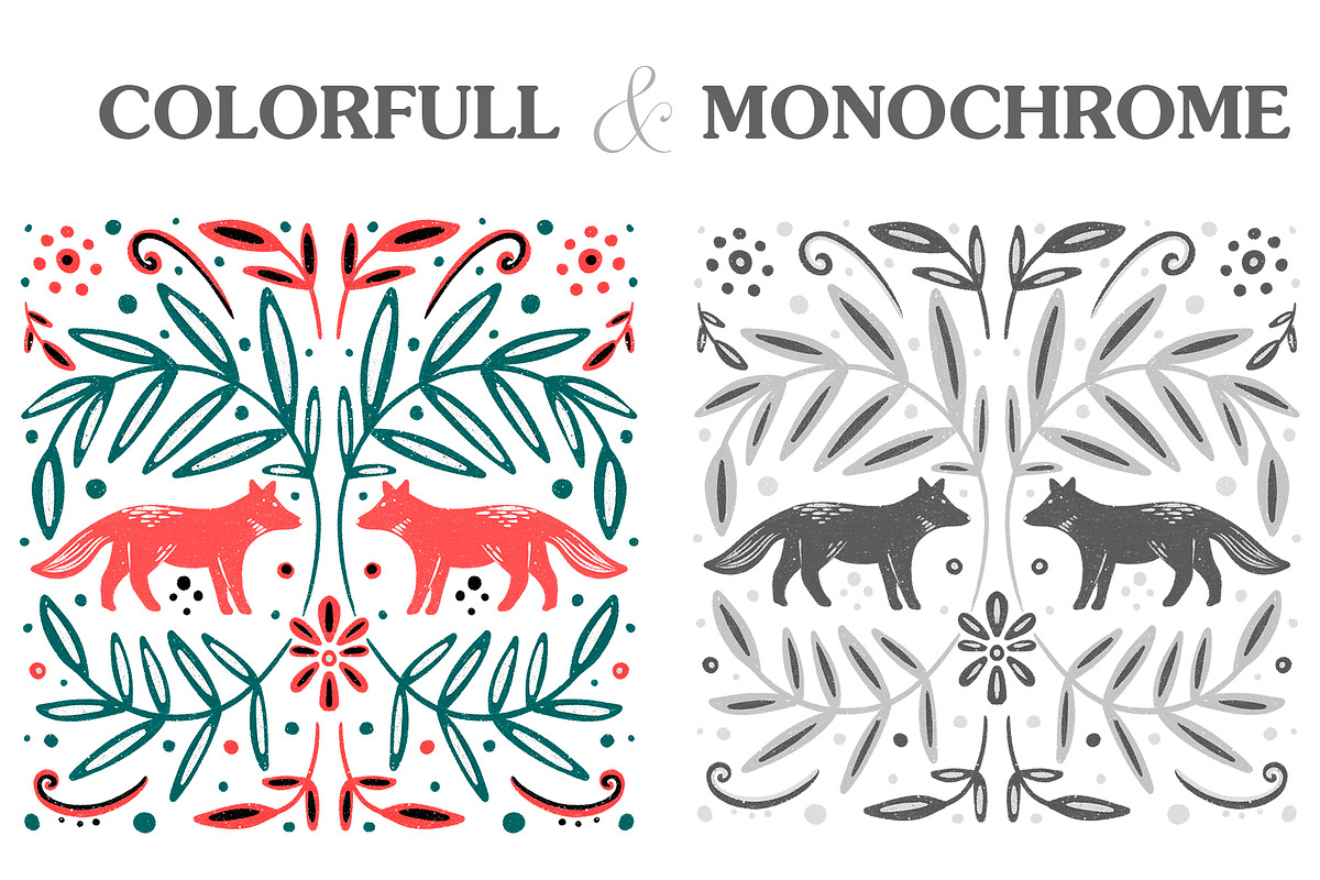 Folk Motive, a Decorative Illustration by Alina Sh (Photo 3 of 12)