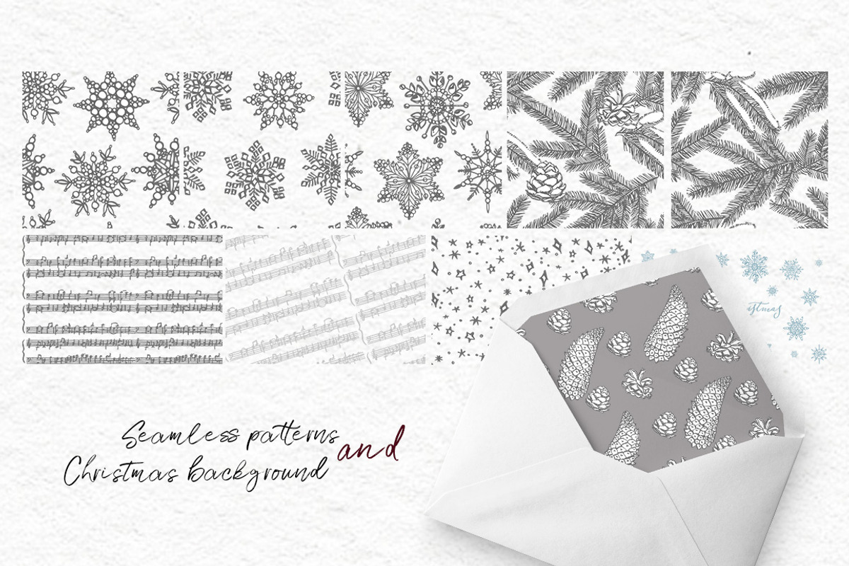 Xmas set graphic illustrations, a Decorative Illustration by Ann Astro (Photo 6 of 24)