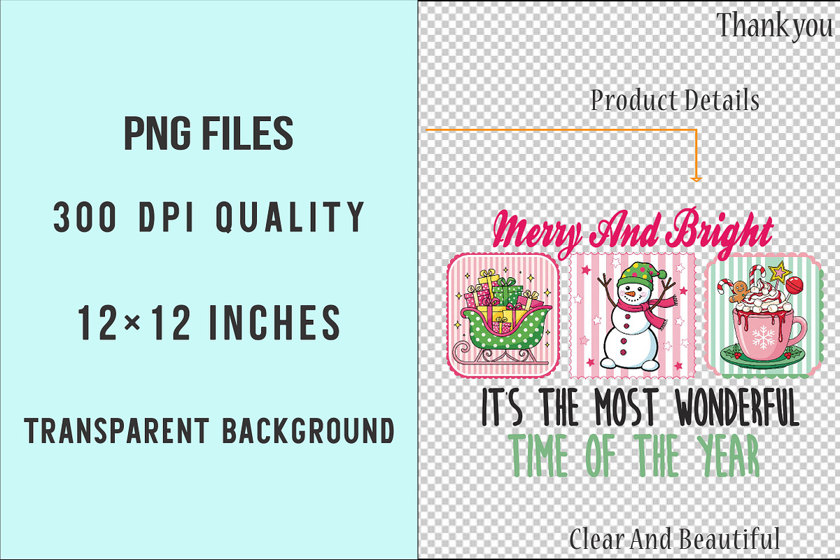Merry Christmas Coquette Png, an Illustration by SinaCreation (Photo 6 of 7)