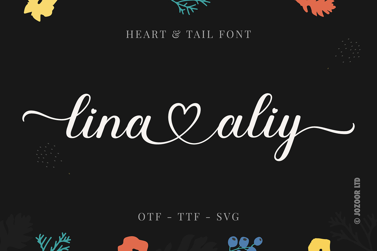 Habiby - Lovely Heart Script Font, a Script Font by Jozoor (Photo 1 of 4)