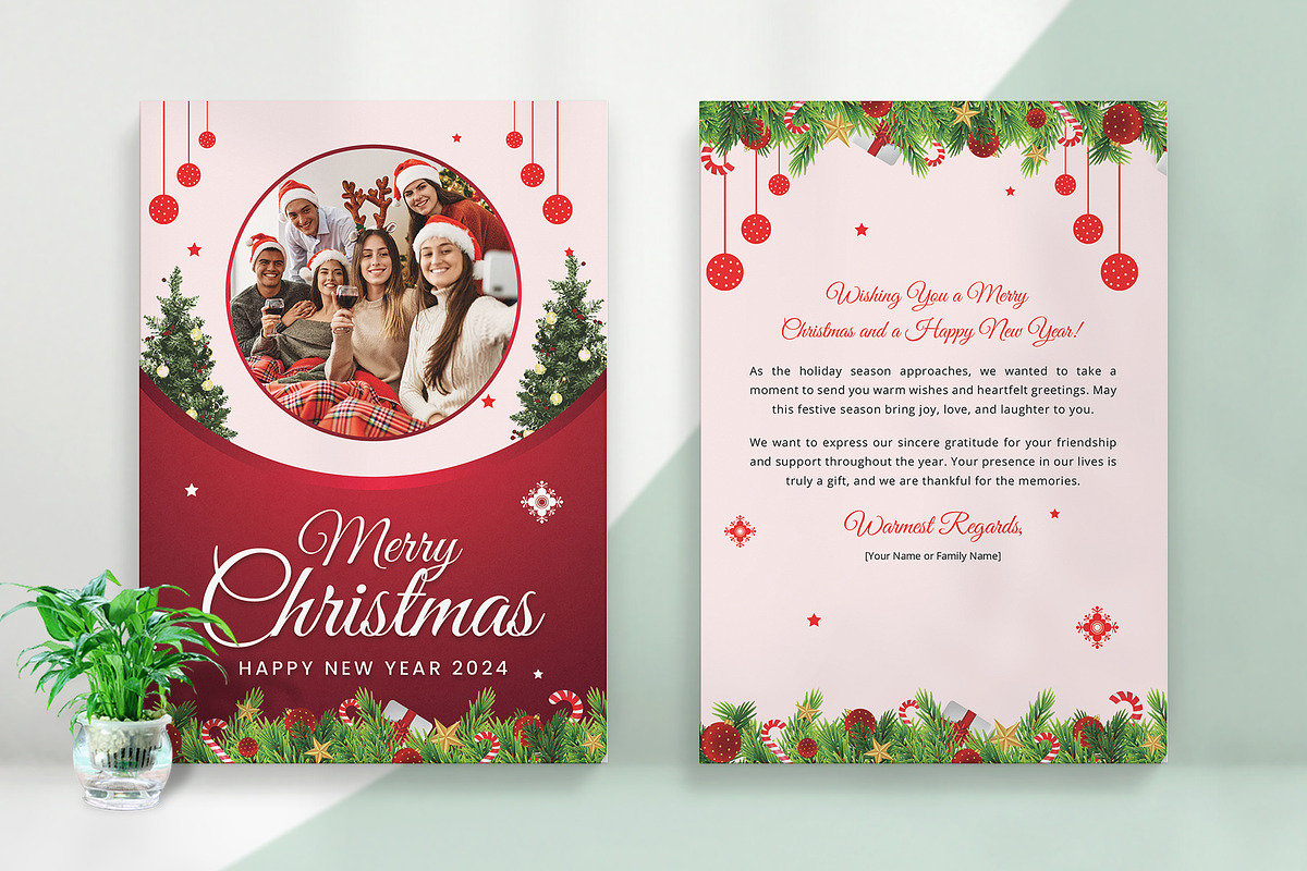 Christmas Cards Bundle, a Card Template by graphypix (Photo 3 of 6)