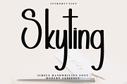 Skyting, a Script Font by InermediaSTUDIO (Thumbnail 1 of 7)