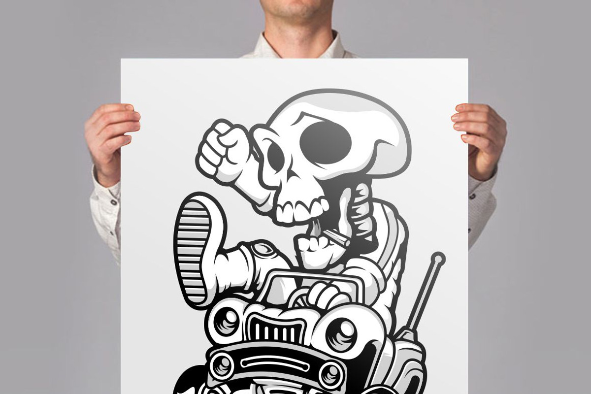 50 Cartoon Tshirt Designs Bundle 8_1, an Illustration by roach_graphic (Photo 9 of 12)