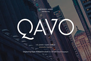 Qavo Font, a Sans Serif Font by Anthony James (Thumbnail 1 of 5)