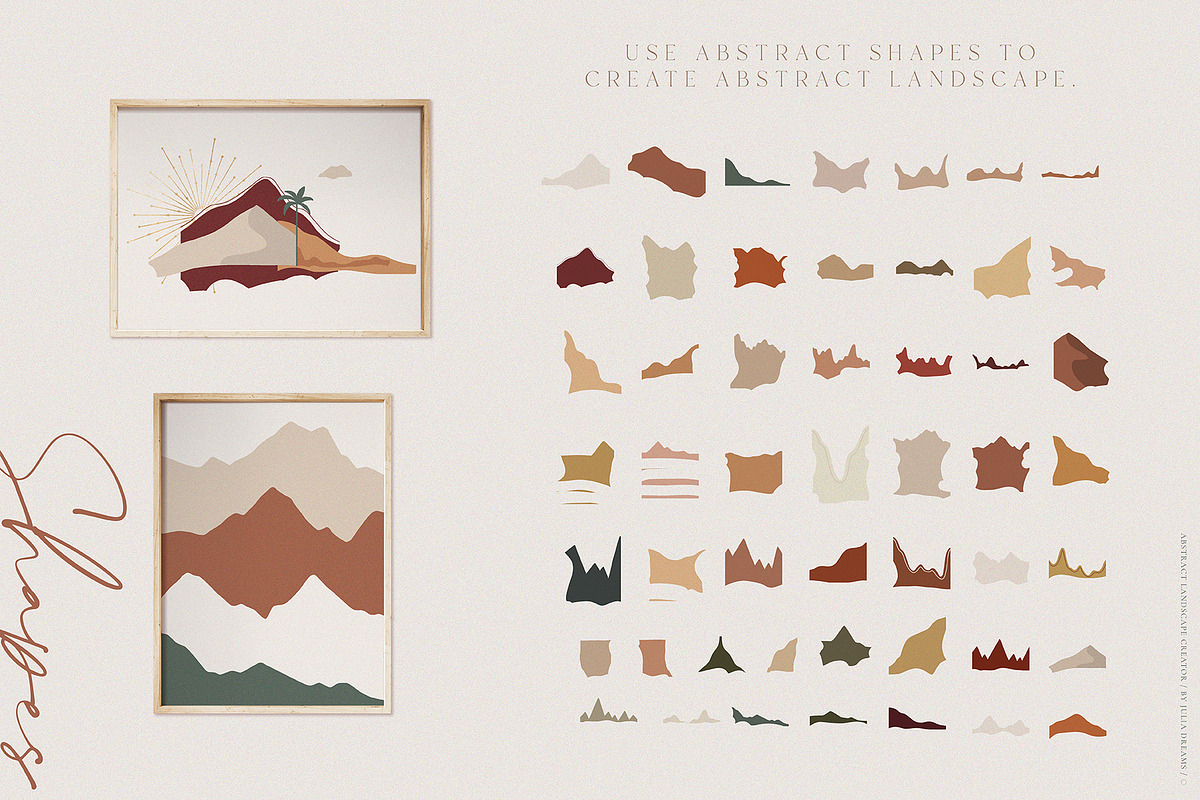 Abstract Landscape Creator, an Object Graphic by Julia Dreams