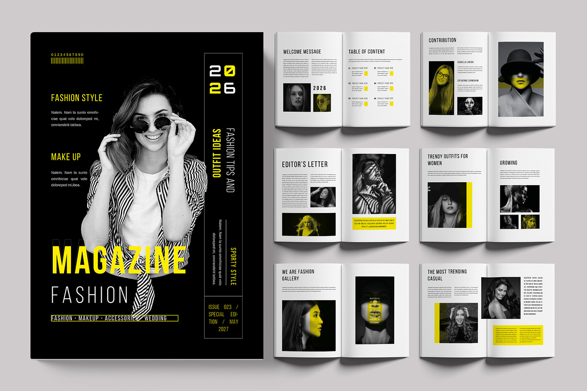 Fashion Magazine Template Design, a Magazine Template by ContestDesign (Photo 1 of 3)
