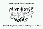 VT Murillage Notes–Handwriting Brush, a Handwritten Font by ViactionType (Thumbnail 1 of 12)