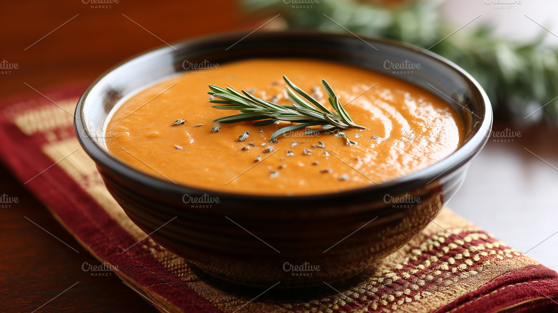Delicious creamy tomato soup, a Food & Drink Photo by MistyDay