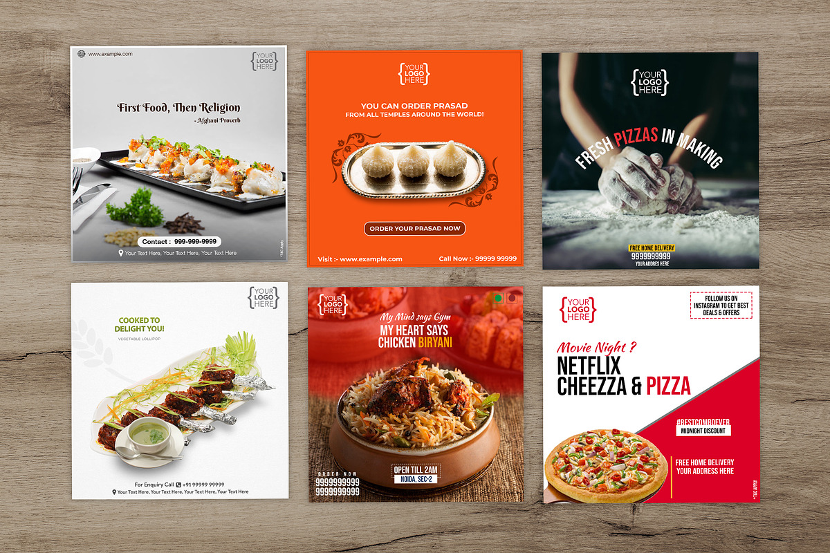 Restaurant Social Media Pack, a Graphic by Wow Designs (Photo 2 of 4)