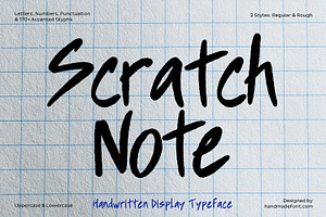 Scratch Note Font