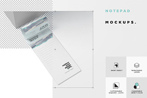 Long Notepad Mockups