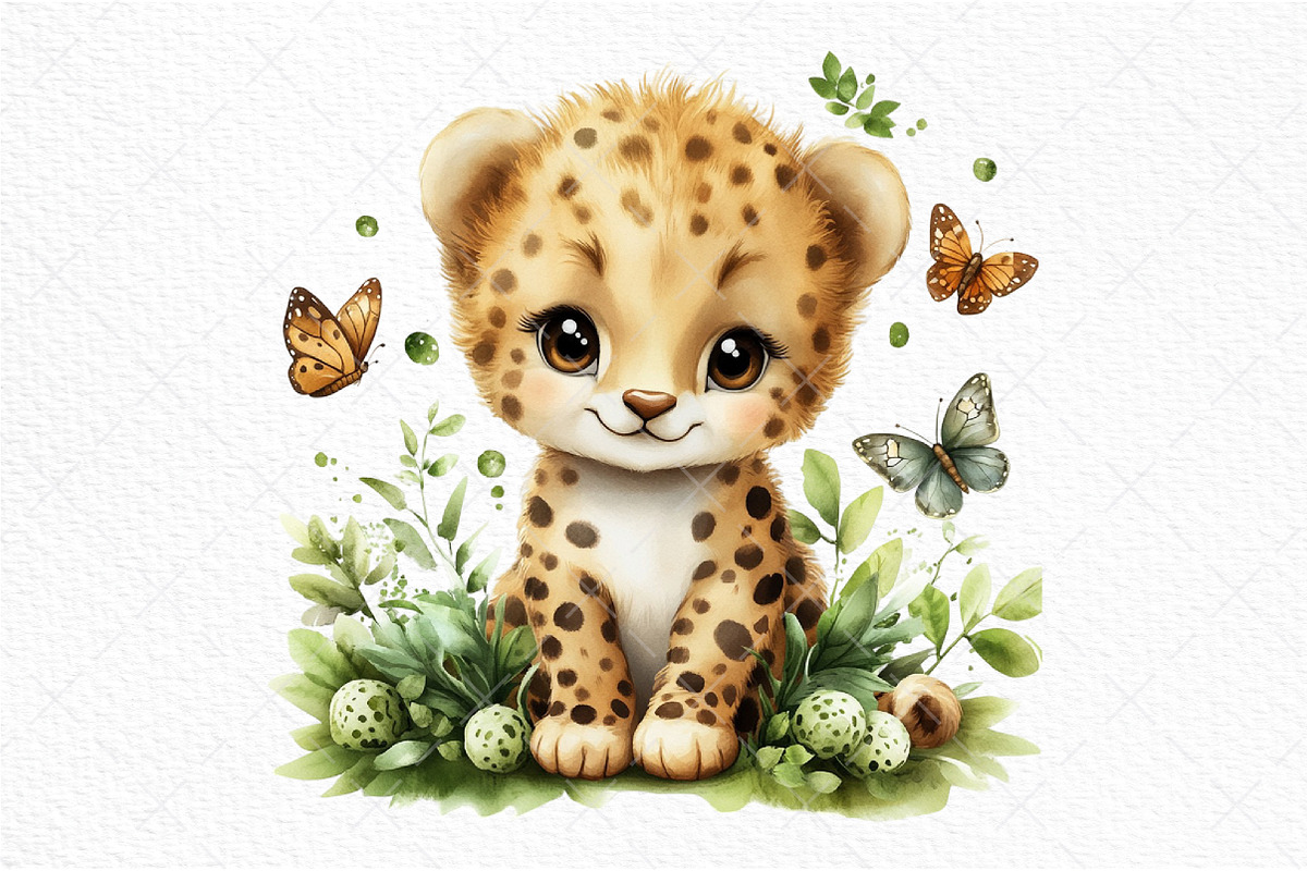 Watercolor - Safari Animals Png, an Illustration by Craft Nest (Photo 11 of 11)
